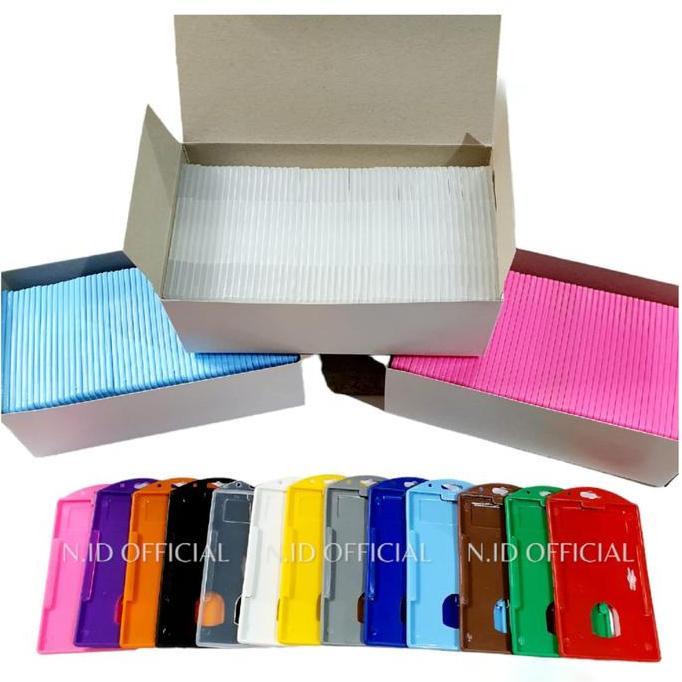 ID Card Casing / Case / Holder / Frame / Name Tag Plastik Satu Sisi Kartu E-toll E-money ATM  BCA Ma