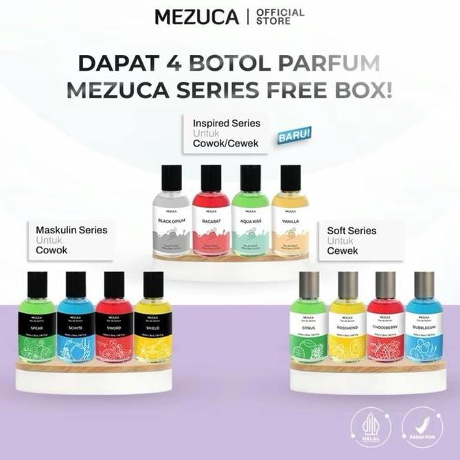 Thebest- DAPAT 4 Parfum Mezuca series Eau De toilette 35mL FREE BOX