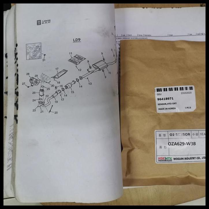 DISKON SENSOR OKSIGEN O2 CAPTIVA BENSIN 96418971 