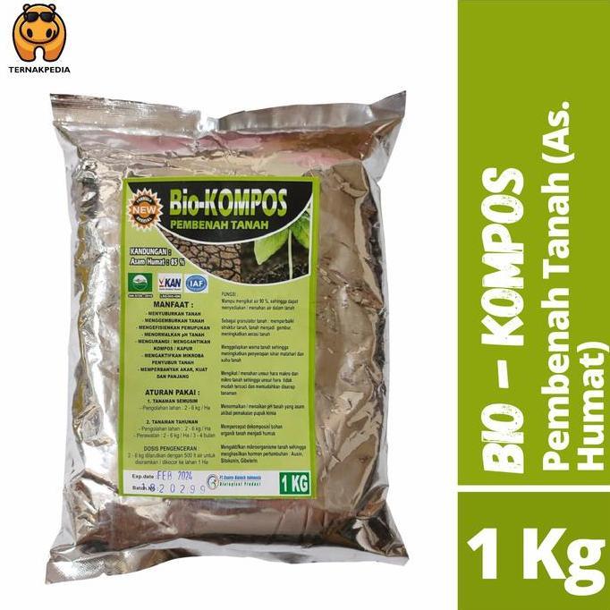 Asam Humat 1 Kg - Bio Kompos - Asam Humat Asli Pembenah Tanah (TERBAIK) (TERBARU) (TERMURAH)