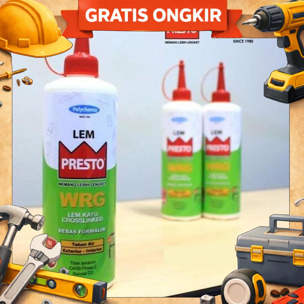 Lem Kayu Presto Wrg Botol 600 Gr