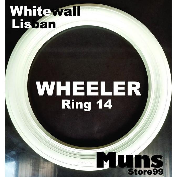 Thebest- Lis Ban Mobil White Wall Ban Mobil Velg Ring 14 WHEELER Original