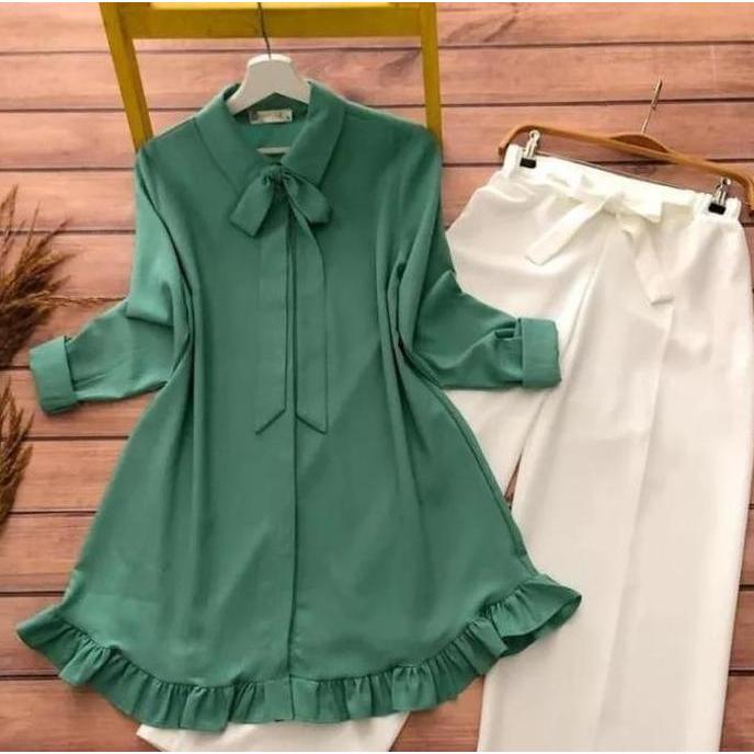 (BEST SELLER) TUNIK CRINKLE AIRFLOW TERBARU 4 UKURAN M L XL XXL/TUNIK REMPEL BUSUI/TUNIK CANTIK KEKI