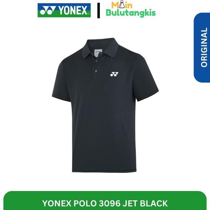 Jersey Polo Badminton Yonex 3096 Jet Black Original
