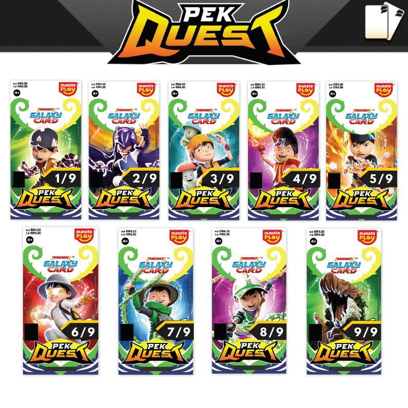Boboiboy Galaxy Card Original Monsta Malaysia - Quest