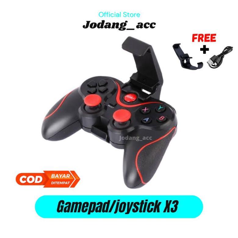 Gamepad X3 Original smartphone bluetooth joystick PC TV holder wireless
