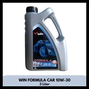 BEST DEAL OLI WIN FORMULA CAR 10W30 API SL (3L)/PELUMAS MESIN BENSIN WIN 10W-30/10-W30 (3 LITER) 