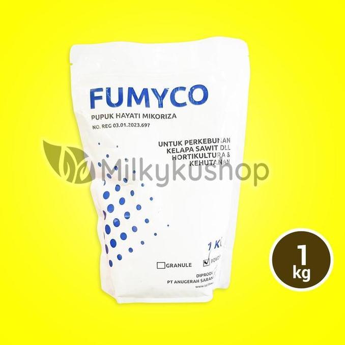 PUPUK FUMYCO POWDER 1 KG KEMASAN PABRIK HAYATI MIKORIZA JAMUR