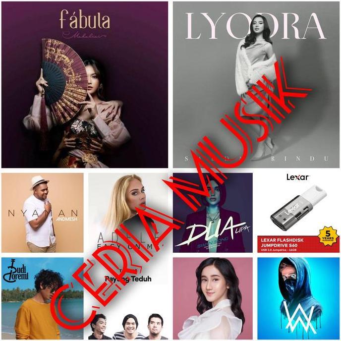 Lagu Barat Dan Indonesia Terbaru Usb 16GB Bisa Untuk Tape Mobil