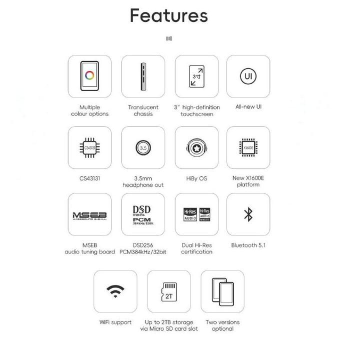 Sale Hiby R1 / R 1 Hi-Res Digital Music Player With Hibyos And Cs43131 Dac / Dap Original