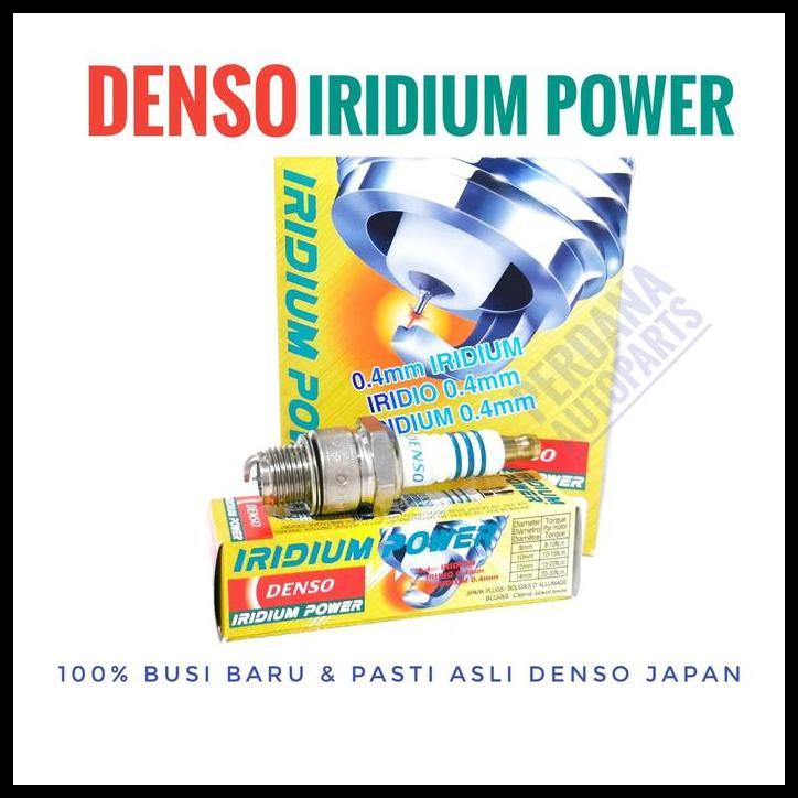 TERBARU BUSI MOTOR 2TAK PENDEK JAMIN ASLI DENSO IRIDIUM POWER 