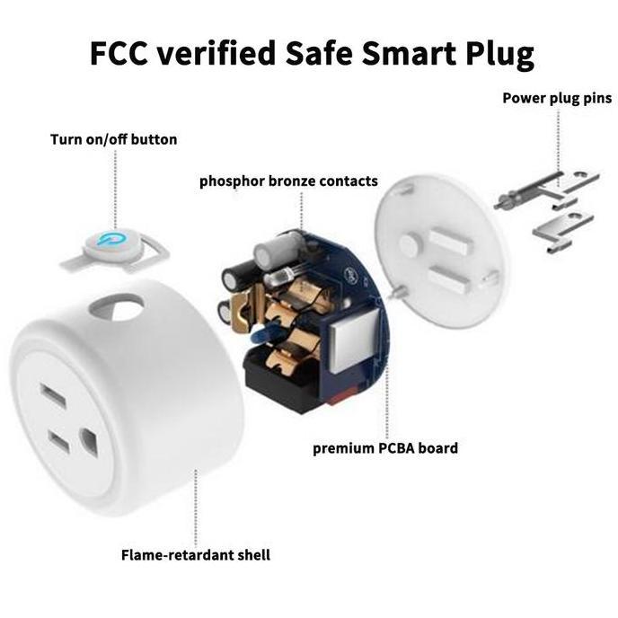Fastrik- Tuya Smart Home Wifi | Tuya Wifi Smart Plug Type Uk Stop Kontak Timer