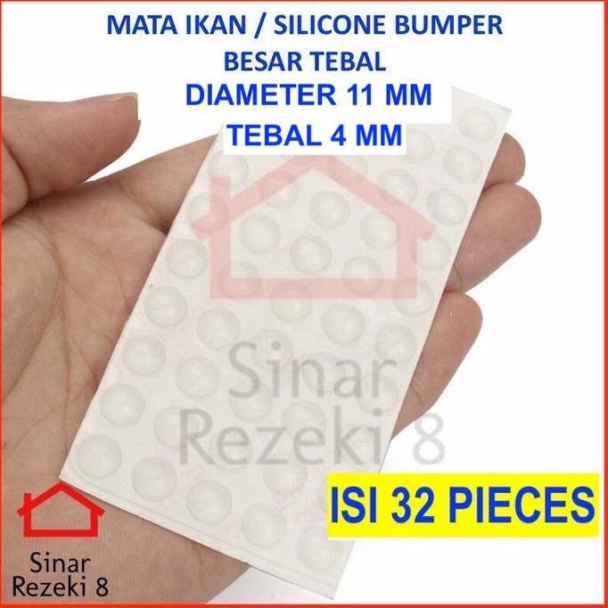 Allo- Bumper Lemari Pintu / 3M Self Adhesive Rubber Pad Laci Meja Mata Ikan