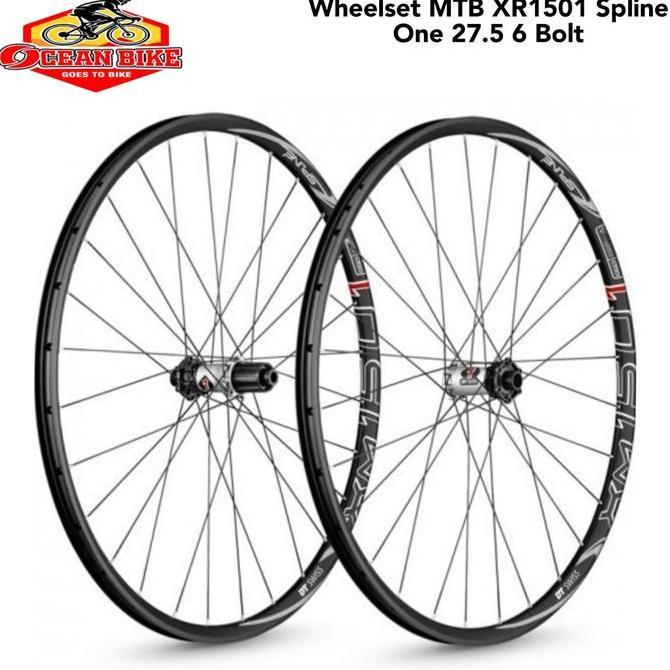 TERBARU Wheelset Sepeda MTB XR1501 Spline One 27.5 6 Bolt lingkar sepeda gunung