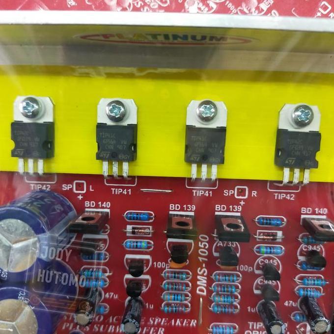 Kit Power Amplifier Speaker Aktif DMS-1050 Streo Plus Subwoofer Aktif