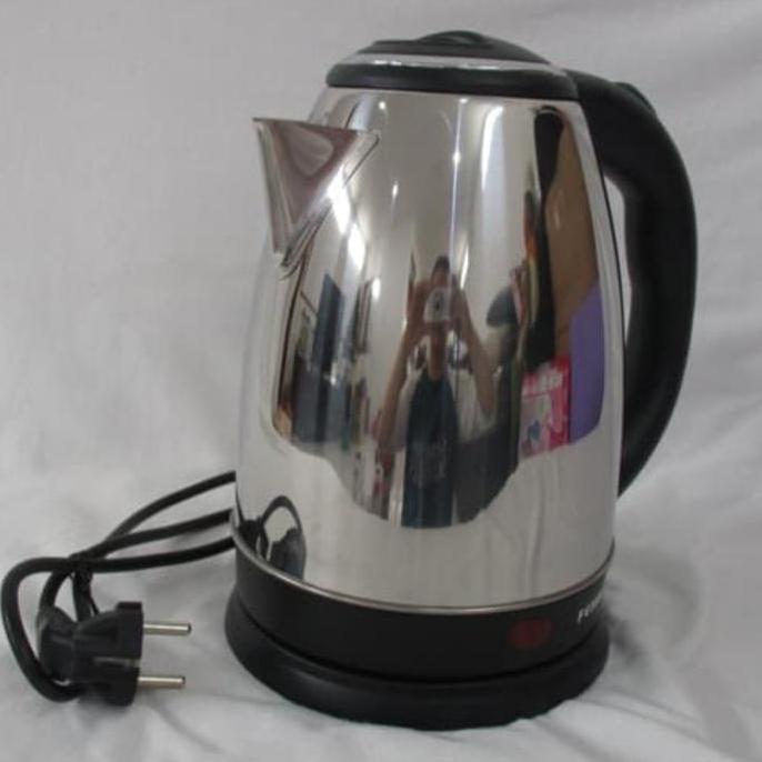 Teko Listrik Stainless 1.8 Ltr Fomsonic/Pemanas Air/Keetle/Mug Listrik