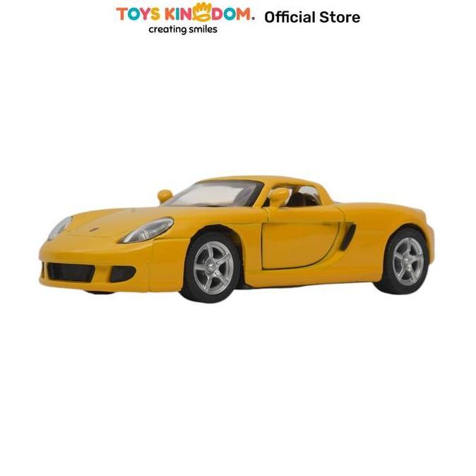 Toys Kingdom Top Gear Kinsmart 1:36 Diecast Porsche Carrera Gt Random Miniatur Mobil Mobil-Mobilan K
