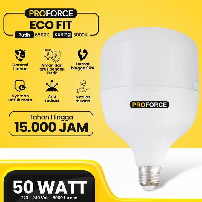 Lighzx- Lampu Bohlam Led Proforce Eco Fit 50 Watt 5000 Lumen