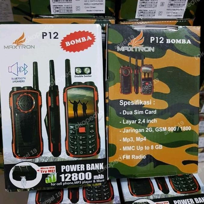 Gasskirim- Hp Gunung Maxtron Bomba P12I Baterai Besar