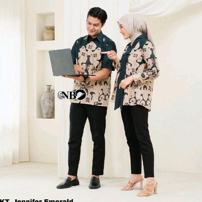 (BEST SELLER) COUPLE BLOUSE KEMEJA Batik, BLOUSE BATIK WANITA, KEMEJA BATIK LENGAN LENGAN PENDEK PRI