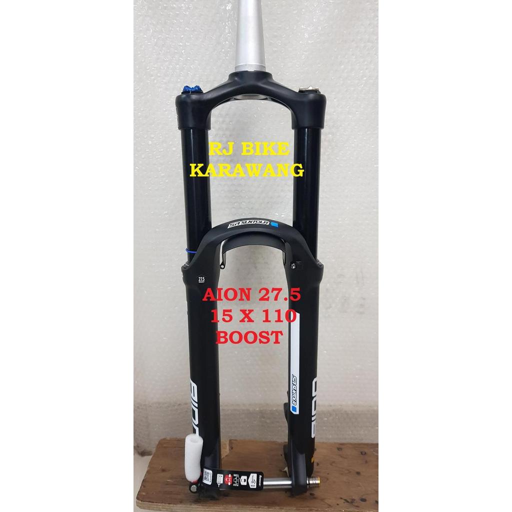 FORK 27.5 SUNTOUR AION EVO AIR BOOST TA 15 X 110 INTERNAL TRAVEL ADJ ORIGINAL DAN TERPERCAYA