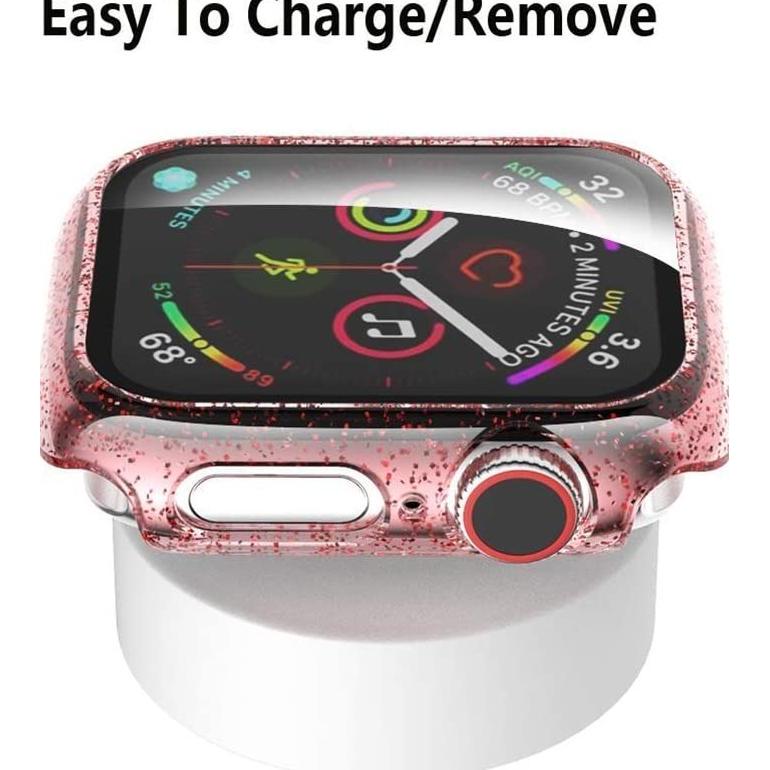 HOT PRODUCT Case iWatch Apple Watch SE 10 9 8 7 Glitter Crystal Clear T55 T500 I8 Pro Max Watch 7 Sm