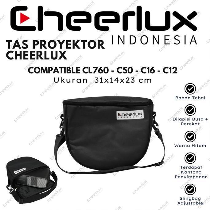 NEW Tas Proyektor Cheerlux CL760 Slingbag 23 x 31 x 14cm | Projector Bag Cheerlux CL760 Waterproof