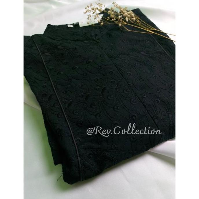 Murah Gamis Hitam Full Bordir Busana Umroh Wanita Gamis Ihrom Wanita