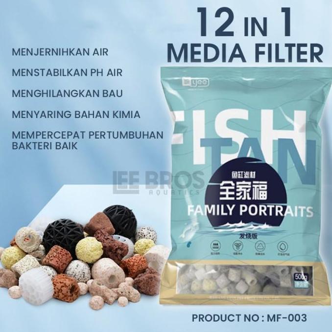 Fishbou- Media Filter Aquarium 12 In 1 Penjernih Air Aquarium