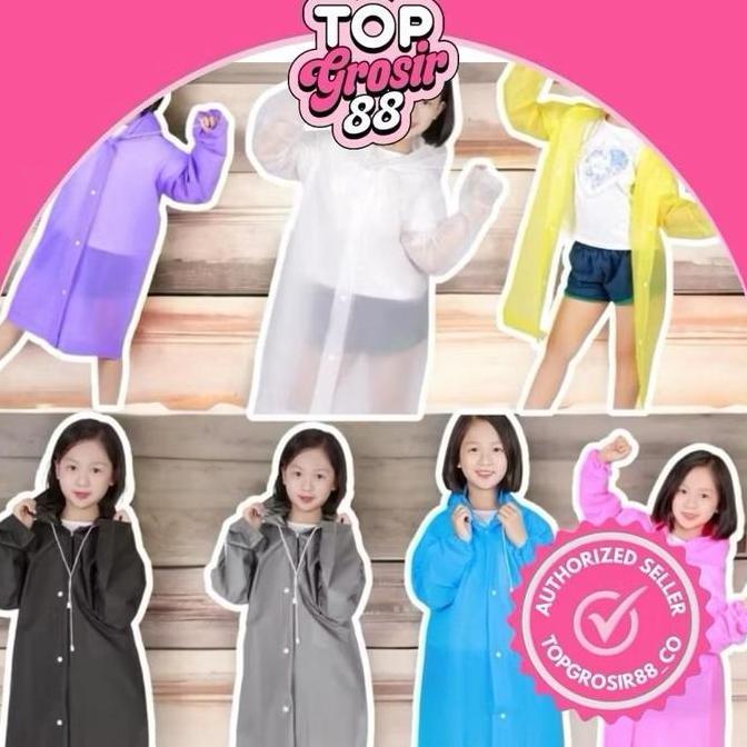 (BEST SELLER) JAS HUJAN EVA ANAK | JAS HUJAN EVA ANAK