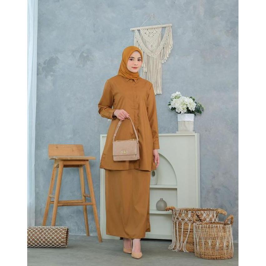 Grosir Seragam Kerja Setelan Tunik Pemda Wanita Guru Pns Pdh Baju Kancing Muslim Nyaman Panjang Kant