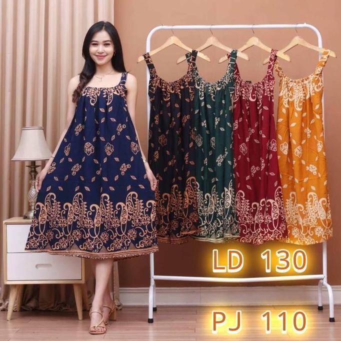 Awet Baju Daster Cantik Kekinian Daster Yukensi Tanpa Lengan Daster Jumbo Ld 130 Busui Ibu Muda / Li