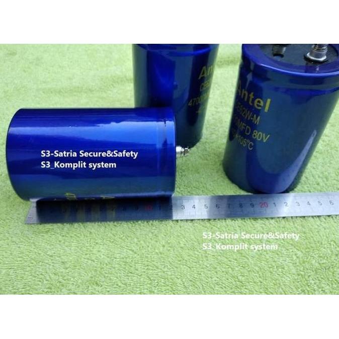 DR278 >> Elco 47.000uF 80V Elko 47000Mfd 47000 MFD uf 80 V volt 47000uf 80volt