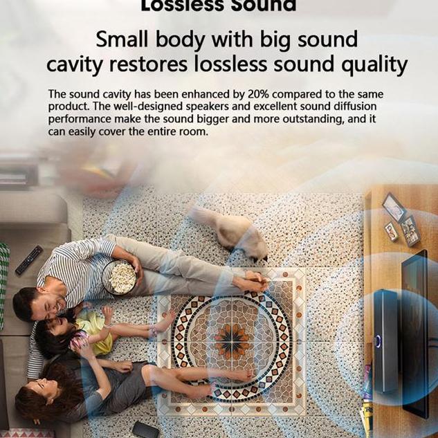 DR299 >> Soundbar PC Komputer Laptop Speaker Home Theater Bass AUX Bluetooth