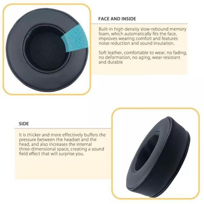 DN25 - Bantalan Earpad Foam AKG Y50BT Y50 Y55 Y 50BT Ear Pads Earcup