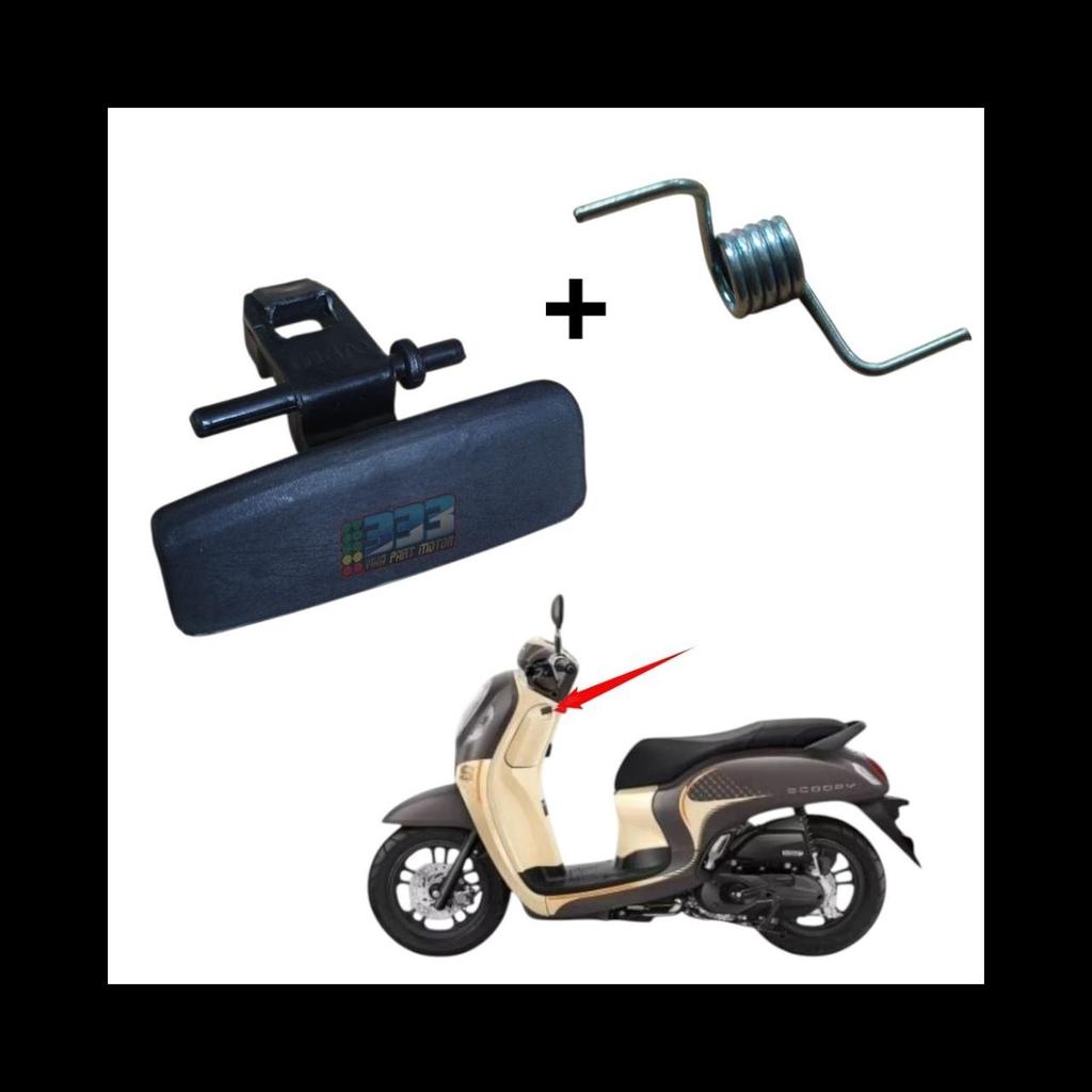 Knob Pocket LTD Tombol Tutup Laci Honda Scoopy New Prestige K2F 2021 - 2024
