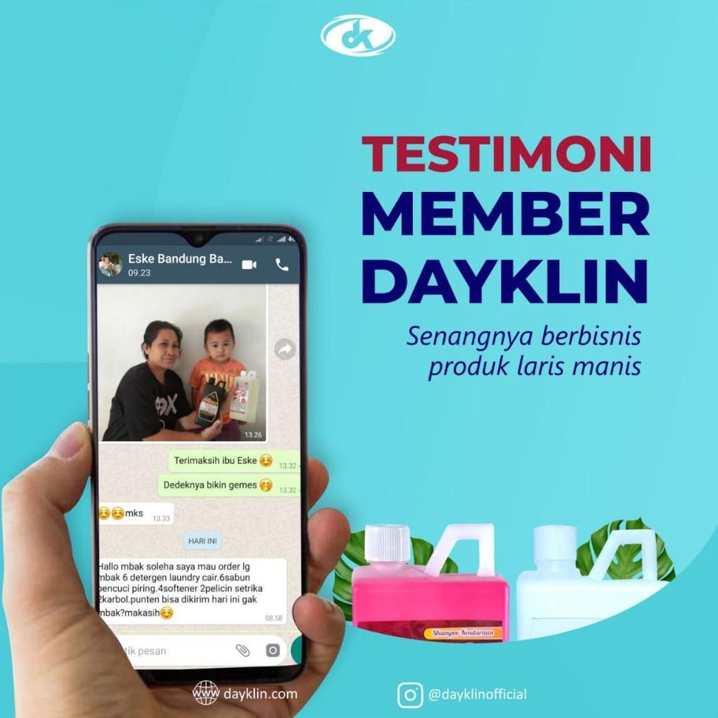 Promo  Dayklin Shampoo Sabun Cuci Kendaraan Premium Motor Mobil Dayklin Ukuran 1000 Ml