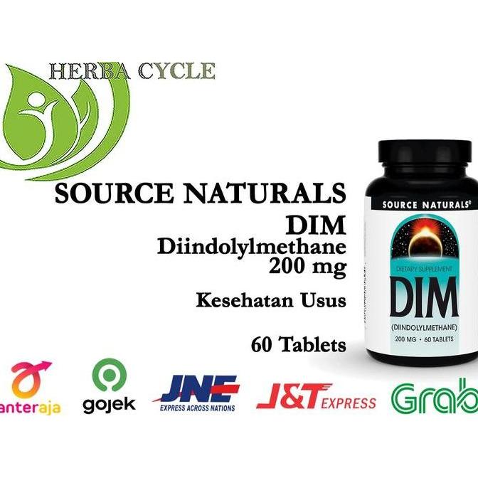 Source Naturals DIM (Diindolylmethane) 200 mg 60 Tablets Source Natural DIM