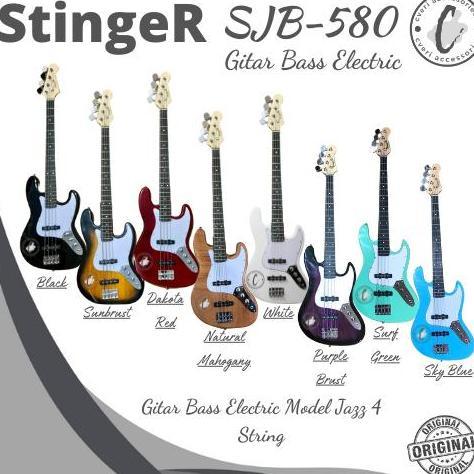 Murah Gitar Bass Stinger SJB580 Bass Gitar Elektrik Bass Murah SJB-580 Non COD