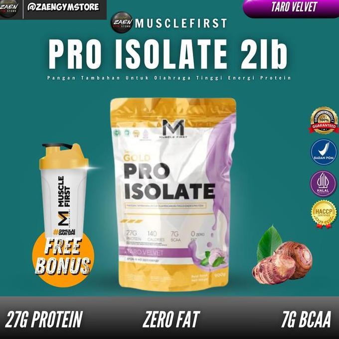 M1 Muscle First Gold Pro Isolate 2 Lbs BPOM Whey Protein Isolate