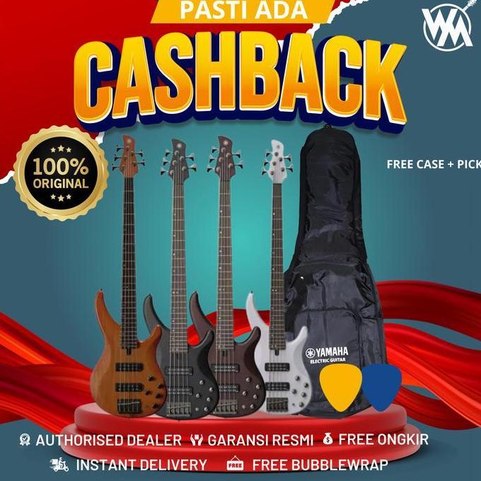 Murah Yamaha TRBX505 / TRBX 505 / TRBX-505 All Varian + SOFTCASE & 2 PICK Non COD