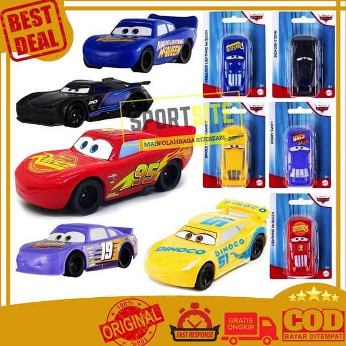 Disney Pixar Cars Value Pack Mainan Diecast Mobil McQueen Ori Mattel