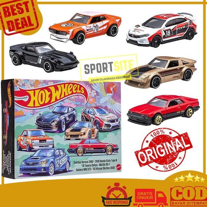 Hot Wheels Japanese Car Culture Multipack Special Custom Datsun 240Z 2018 Honda Civic Type R 70 Toyo