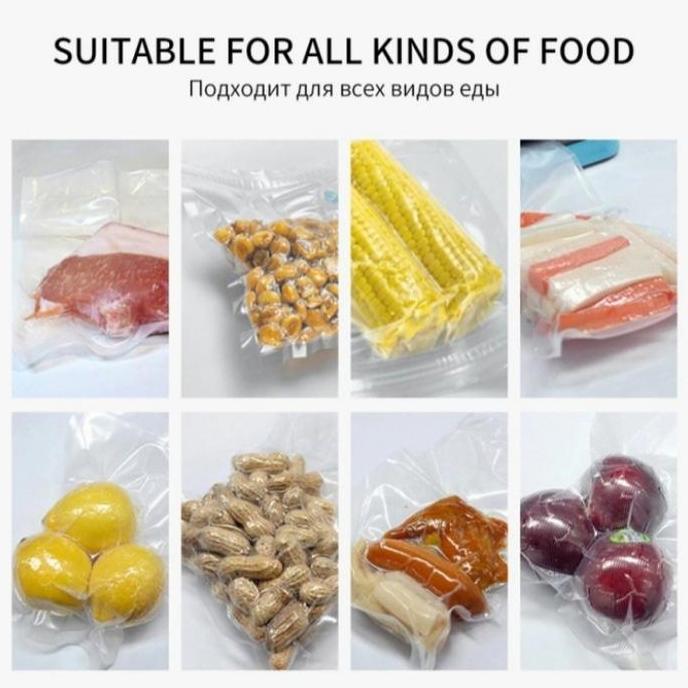 Foodpac- Plastik Vacuum Vacum Bag Emboss 17X25 Plastik Vakum Emboss Food Grade