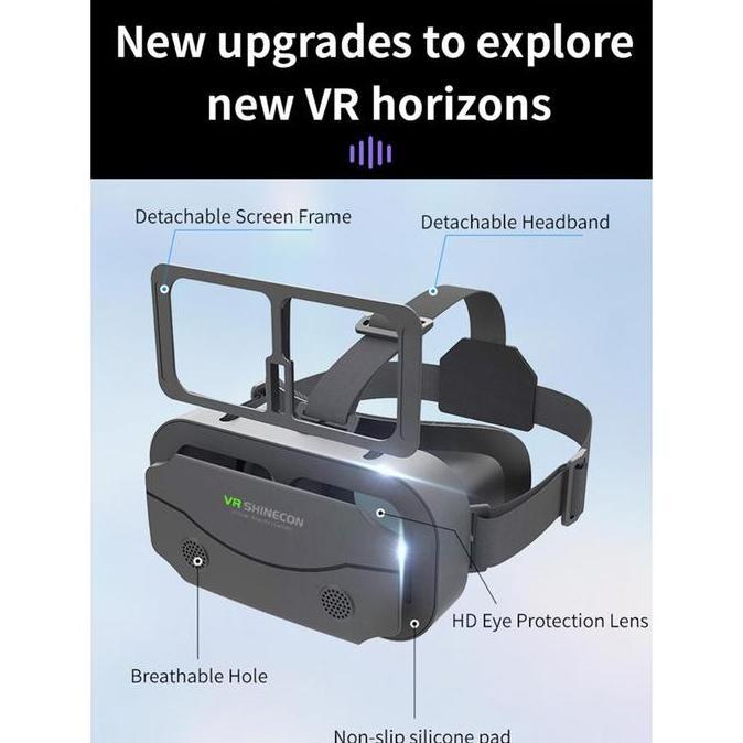 juilooshophs - kacamata virtual 3d reality layar raksasa vr box imax