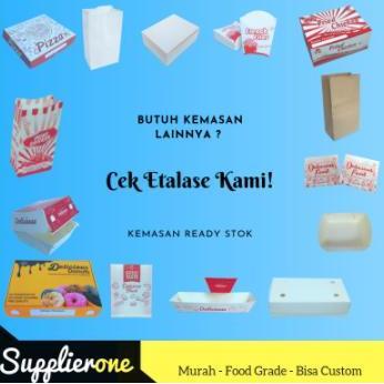 Foodpac- Kotak Roti Canai Maryam Isi 50 / Dus Box Kemasan Roti Maryam / Kemasan Roti