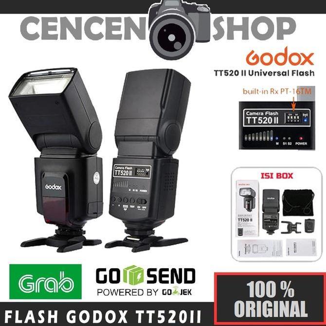 TERBARU - Flash Godox TT520ii Universal TT 520 Kamera Sony Nikon Canon Fujifilm