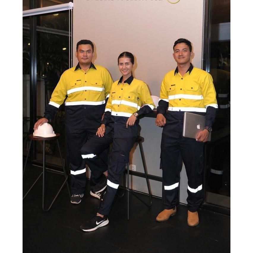 Wearpack Safety Mokoworkwear / Baju Safety / Mekanik / Proyek Original Dan Terpercaya