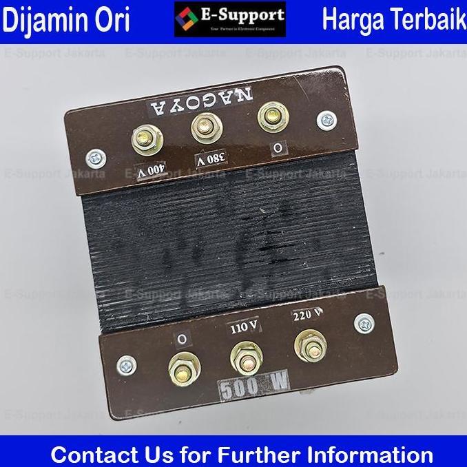 NAGOYA TRAVO TRAFO 500W STEP UP/DOWN 400V/380V TO 220V/110V AUTO TRANSFORMER 500 WATT DENGAN INPUT 3