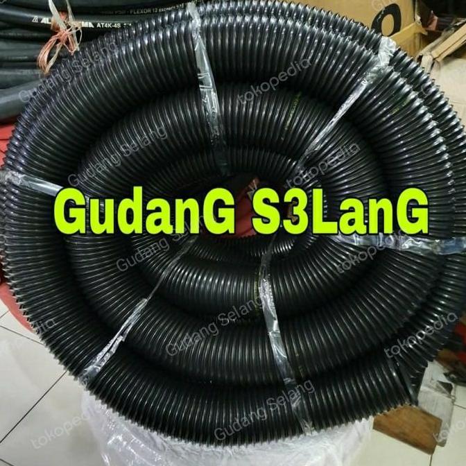 Selang Flexible Udara Panas 6" Duct Epdm Kawat Hisap Gas Vacuum Uap